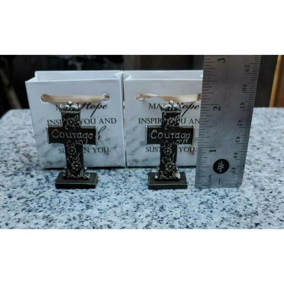 2 Angel Star Hope To Go Double Sided Miniature Cross-Love & Joy - Picture 2 of 2